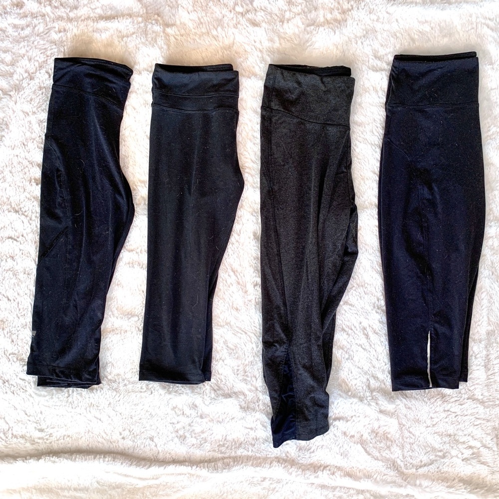 Marika Cropped leggings- 4 black pairs